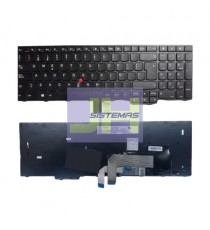 Teclado Laptop Lenovo E580 /E585/L580/E590/E595/ T590/ L590 /P72 FRAME SILVER /BACKLIT  Teclado 01YP640