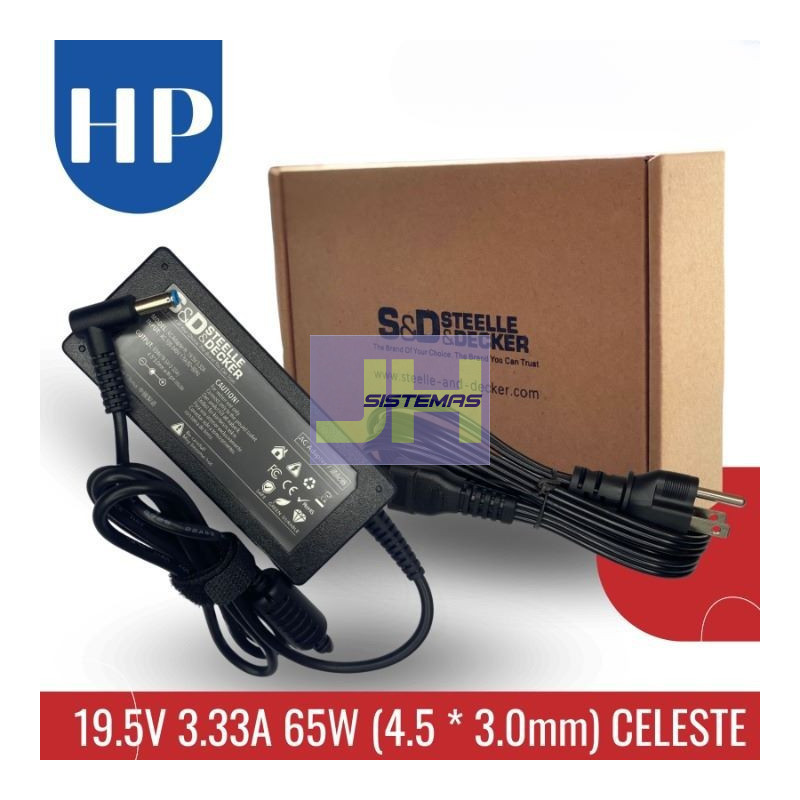 Cargador para Hp 19.5V - 3.33A 65W punta azul