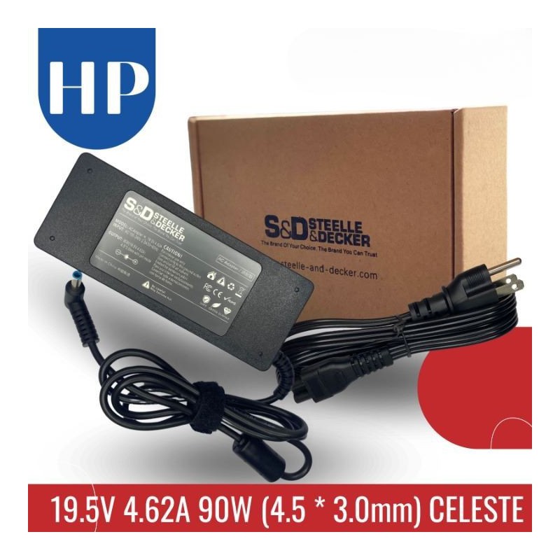 Cargador para Hp 19.5V - 4.62A 90W punta azul
