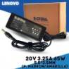 Cargador para Lenovo 20V  -  3.25A 65W punta marron