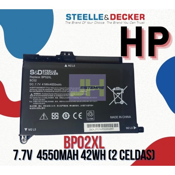 Batería para laptop Hp  BP02XL