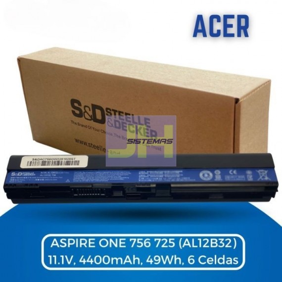 Bateria para Acer Aspire ONE 756 725 (AL12B32)