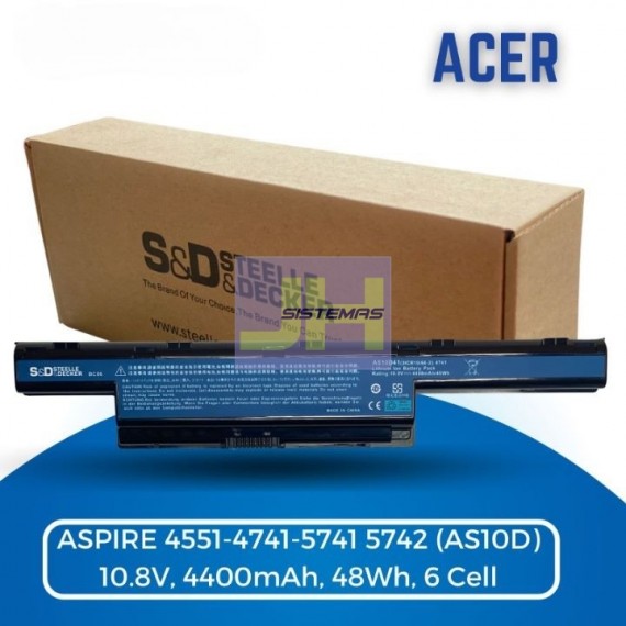 Bateria para Acer Aspire 4551-4741-5741 (AS10D)