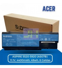 Bateria para Acer Aspire 5520 5920 (AS07B)