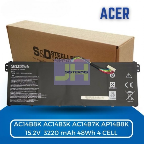 Bateria para Acer AC14B8K AC14B3K AC14B7K AP14B8K
