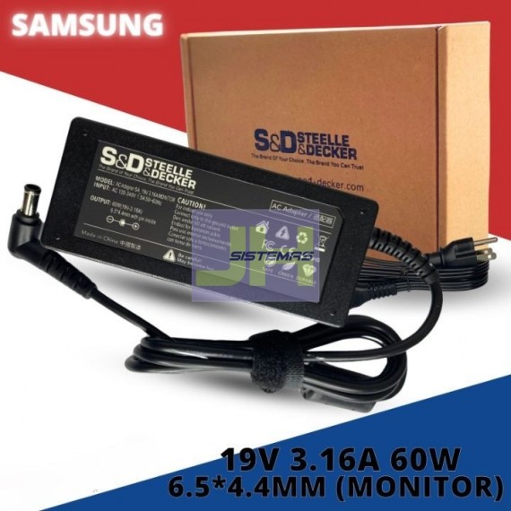 Adaptador de voltaje monitor Samsung 19V - 3.16A 60W