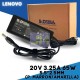 Cargador para Lenovo 20V  -  3.25A 65W punta marron