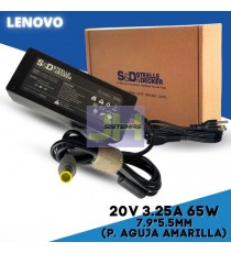 Cargador para Lenovo 20V  -  3.25A 65W pin central