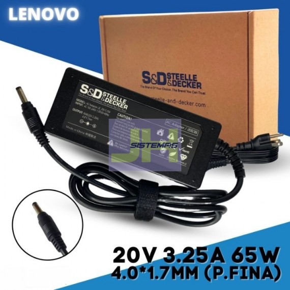 Cargador para Lenovo 20V  -  3.25A 65W punta fina