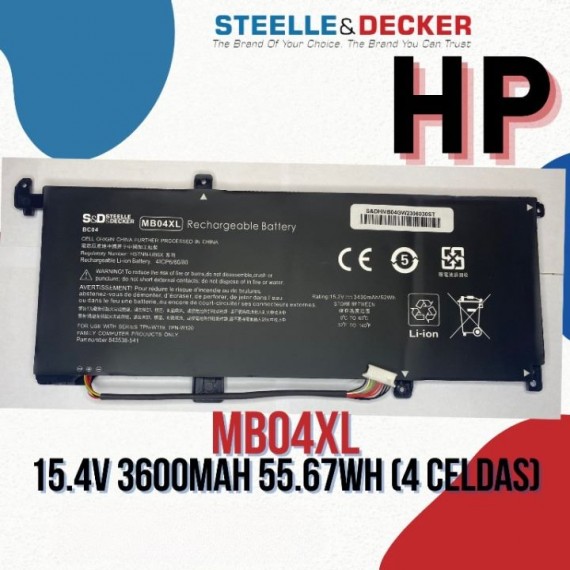 Batería para laptop Hp MB04XL