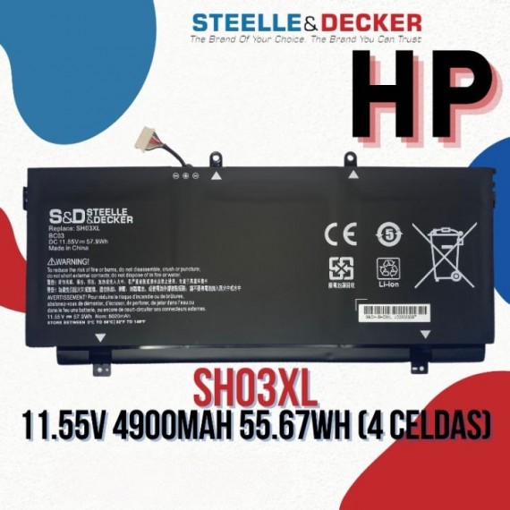 Batería para laptop Hp SH03XL