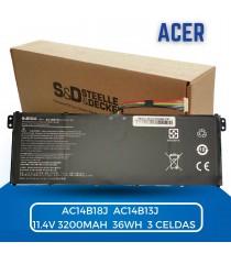Bateria para Acer  AC14B18J AC14B13J