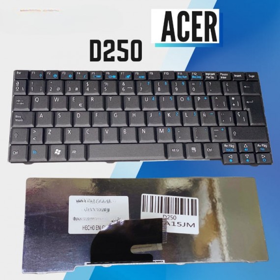 Teclado Acer One  A110 A150 D150 D250 ZG5 ZG6 ZA8 ZG8 Negro en Español