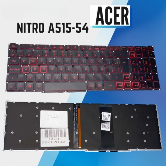 Teclado laptop Acer NITRO A515-54 BACKLIT