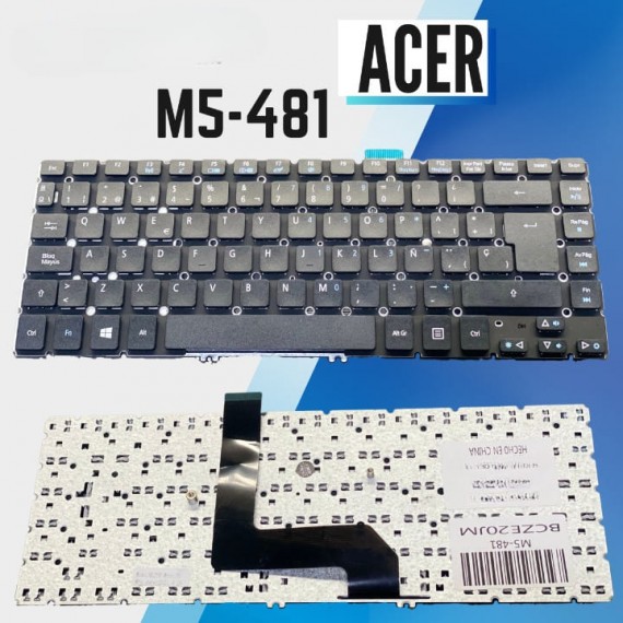 Teclado laptop Acer  ASPIRE M5-481 M5-481T NO ILUMINADO