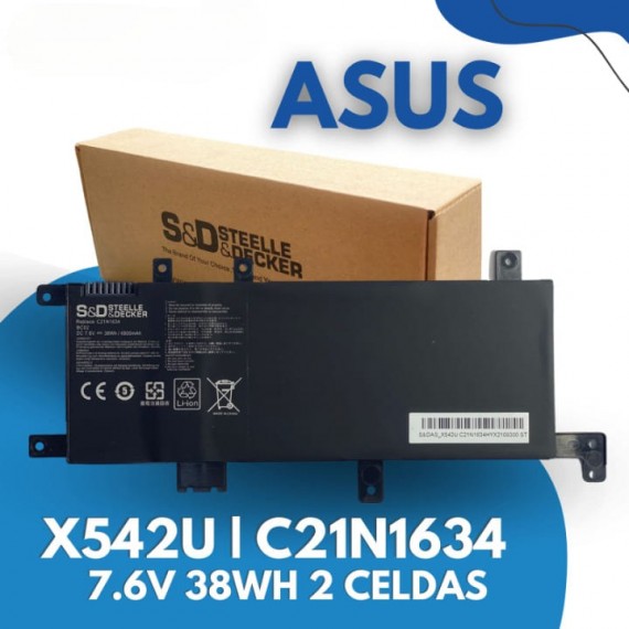 Batería para Asus X542U, C21N1634