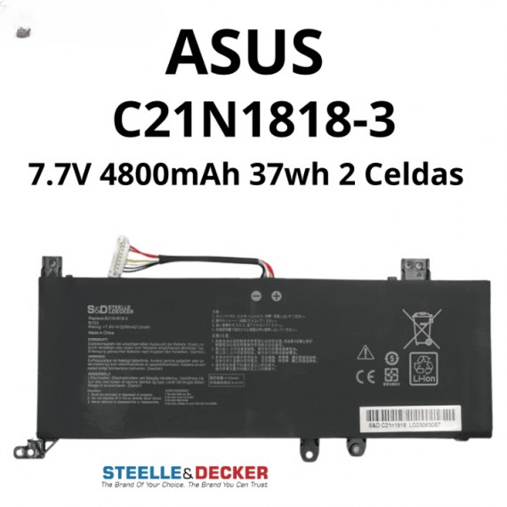 Batería para Asus VivoBook 15 X515 Series A509 X509 C21N1818-3