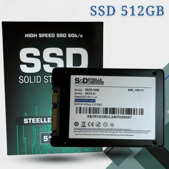 SSD Unidad de estado sólido SATA de 512GB
