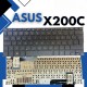 Teclado Laptop Asus X200C  / X201E / X202E / X201 / S200 / S200E / X200 /T300F/T300FA
