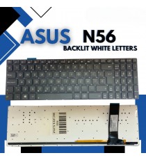 Teclado Laptop Asus N56 / N56X / NR6V / N76VZ/Q550 BACKLIT WHITE LETTERS