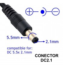 Cargador Para Scooter Eléctrico de 24V, Salida: 29.2 2A, Modelo: 24V2A, Conector DC2.1