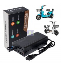 Cargador Para Moto Eléctrica de 48V, Salida: 54.6V 3A, Modelo: 48V3A, Conector IEC