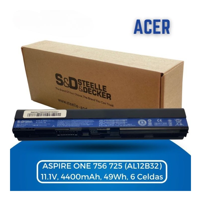 Bateria para Acer Aspire ONE 756 725 (AL12B32)