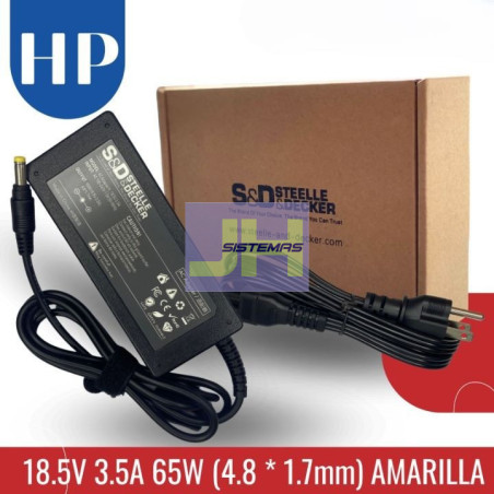 Cargador para Hp 18.5V - 3.5A 65W Punta Amarilla