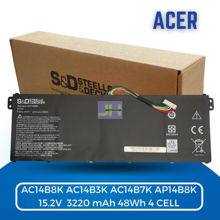 Bateria AC14B8K para Acer E3-111 ES1-511 V3-371 V5-132