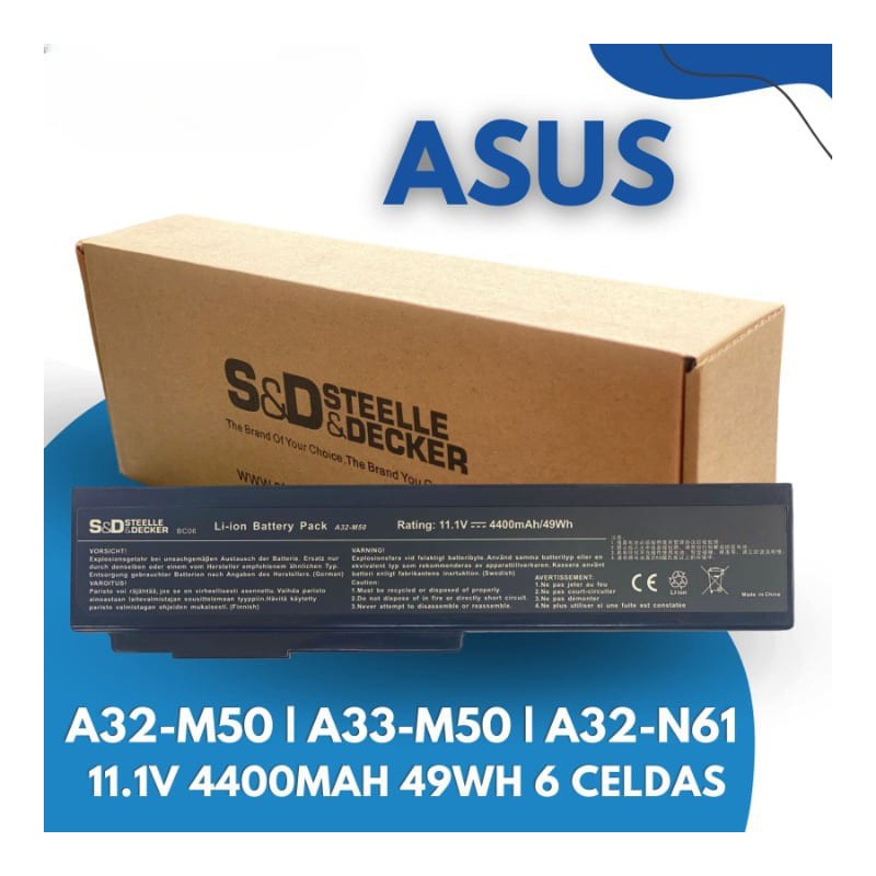 Bateria para ASUS A32-M50, A33-M50, A32-N61