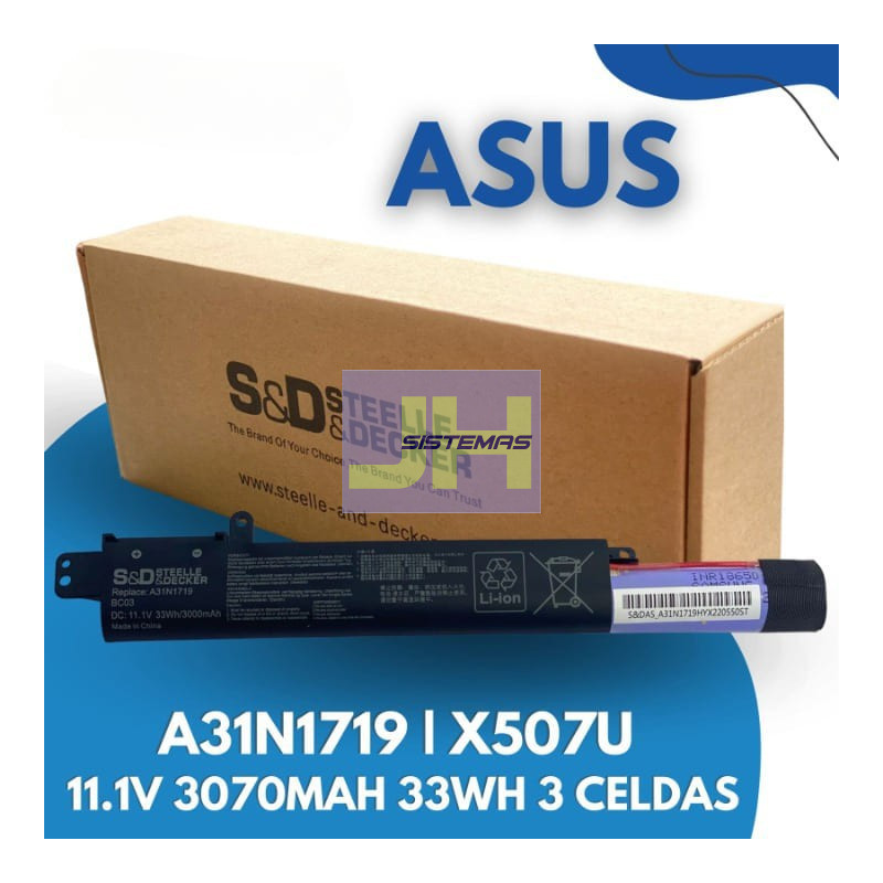 Batería para Asus X407 X507 X407U F407 A31N1719