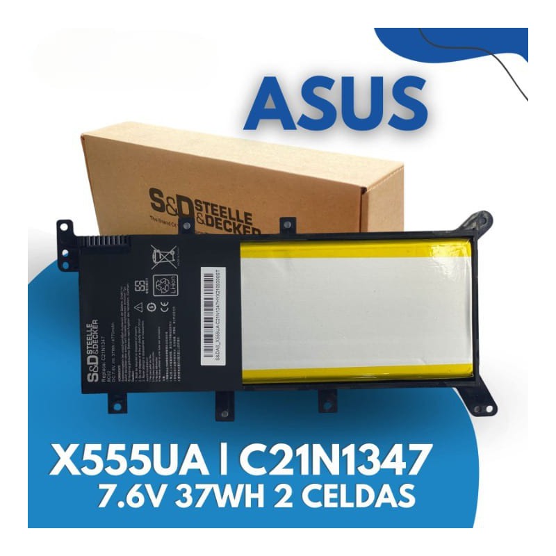 Batería para Asus X555UA, C21N1347