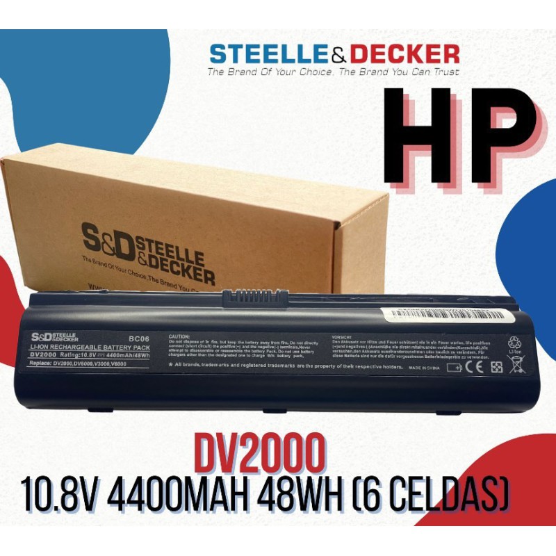 Batería para laptop Hp DV2000
