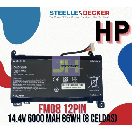 Batería para laptop Hp FM08 de 12 pines
