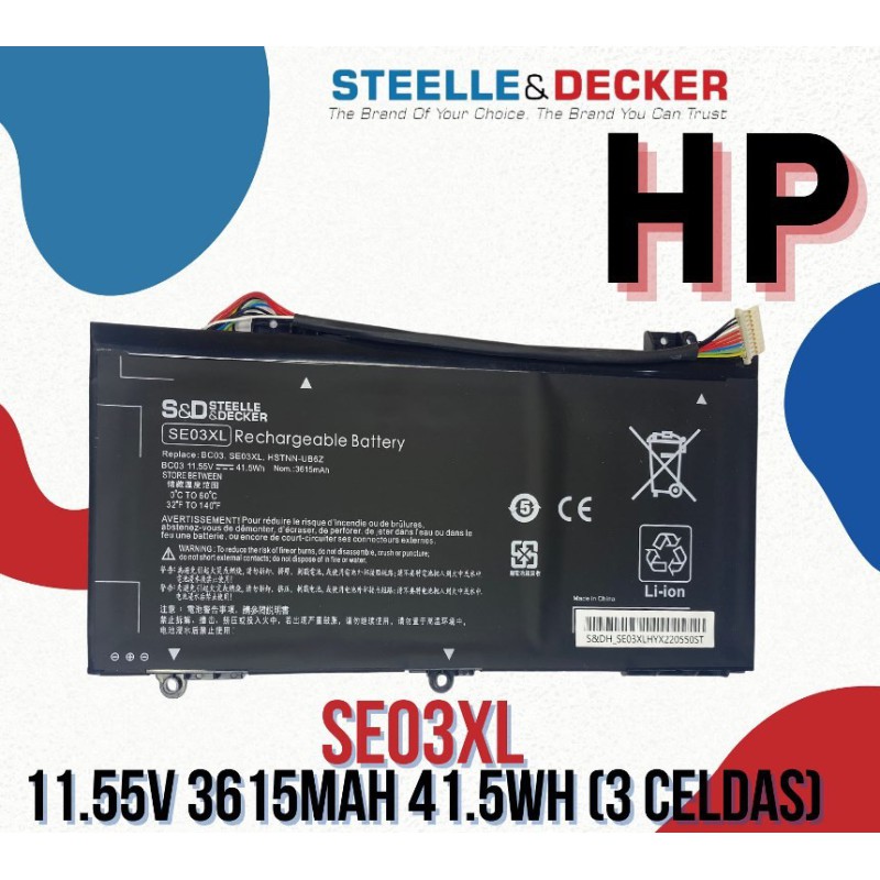 Batería para laptop Hp SE03XL