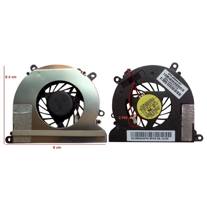 Cooler - ventilador interno Hp dv4-1000 dv4-2000 Series