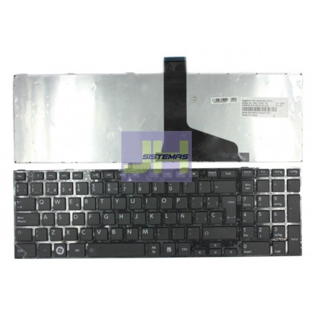 Teclado para laptop Toshiba C850 C855 L850 L855 S850 S855 - Negro Español