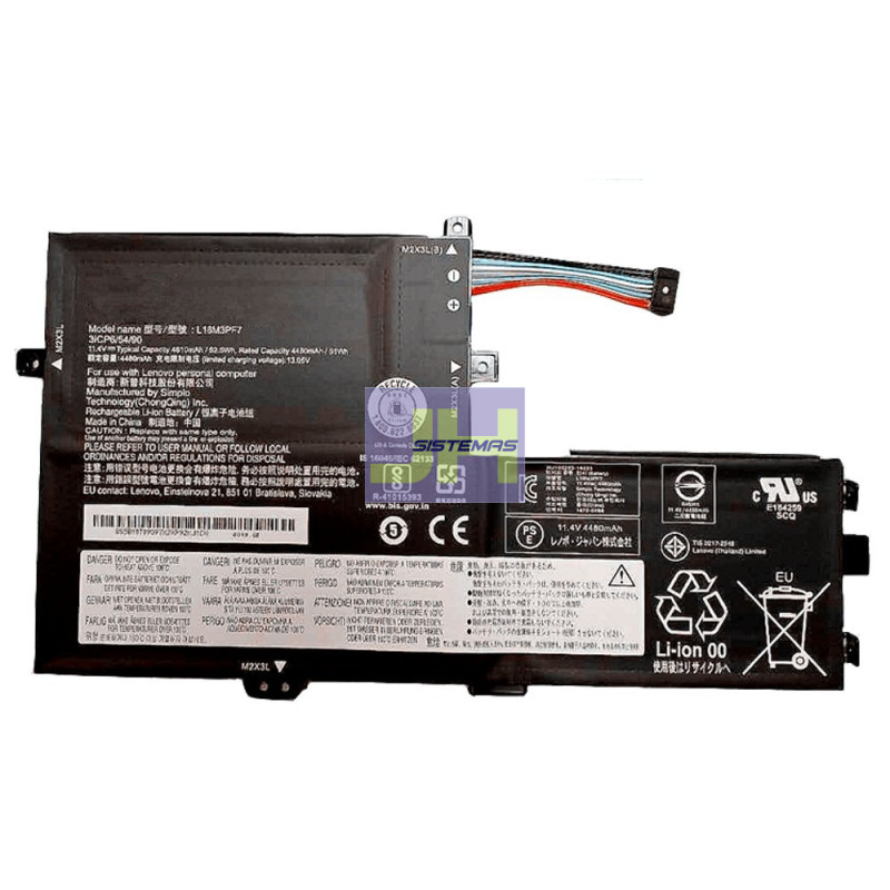 Batería para  Lenovo L18M3PF7