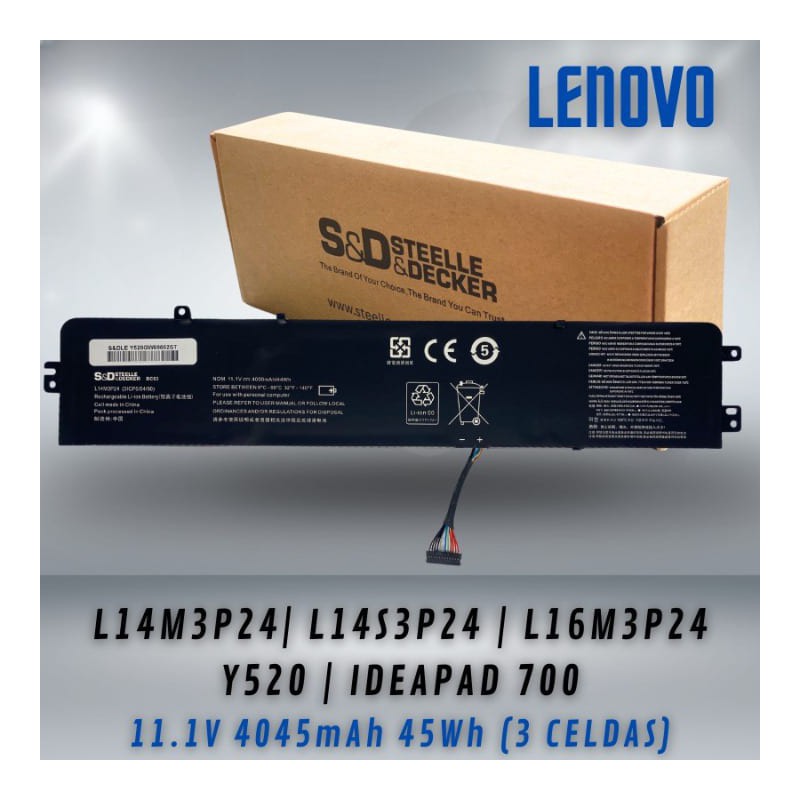 Batería para laptop Lenovo  L16M3P24