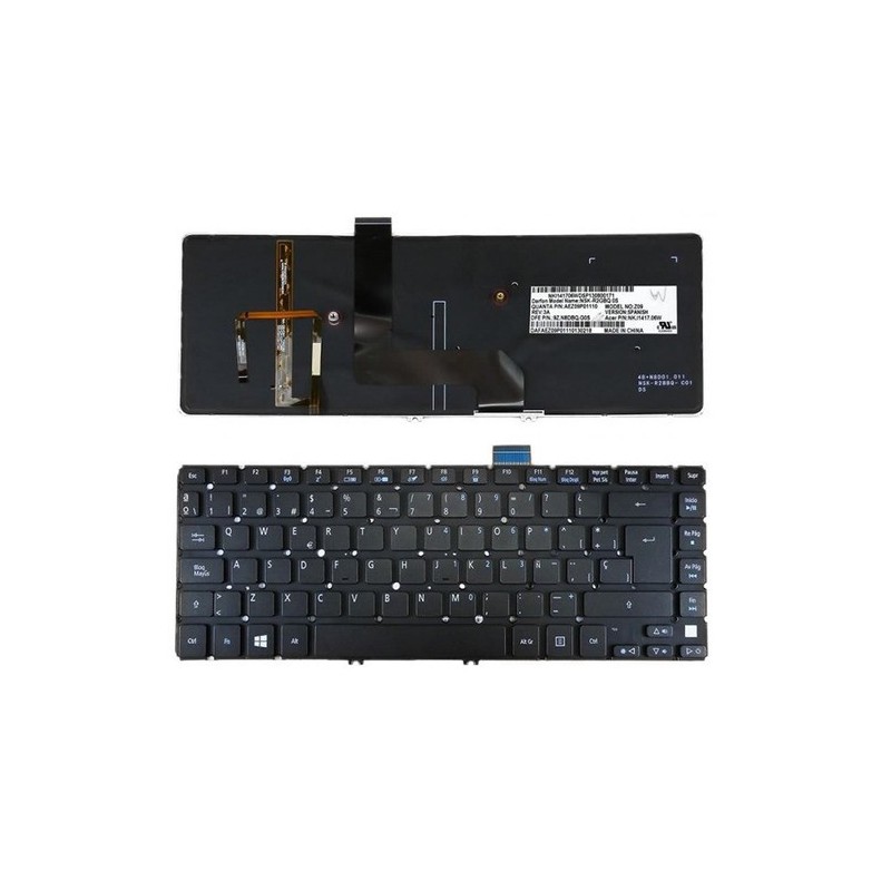 Teclado laptop Acer ASPIRE M5-481 M5-481T ILUMINADO