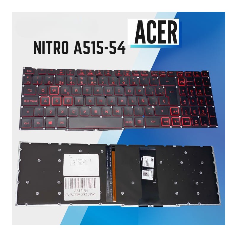 Teclado laptop Acer NITRO A515-54 BACKLIT