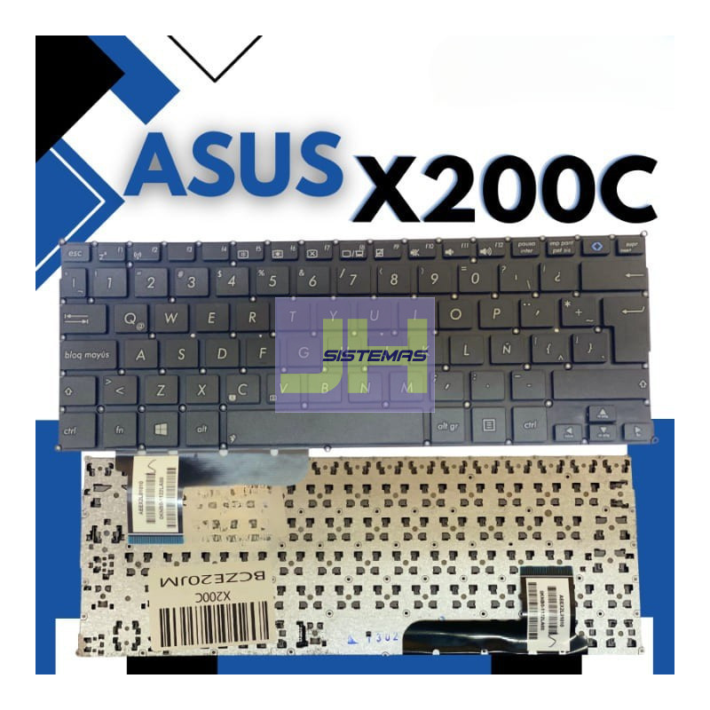 Teclado Laptop Asus X201E X202E X200 X200CA X200MA S200 S200E F200MA T300F T300FA