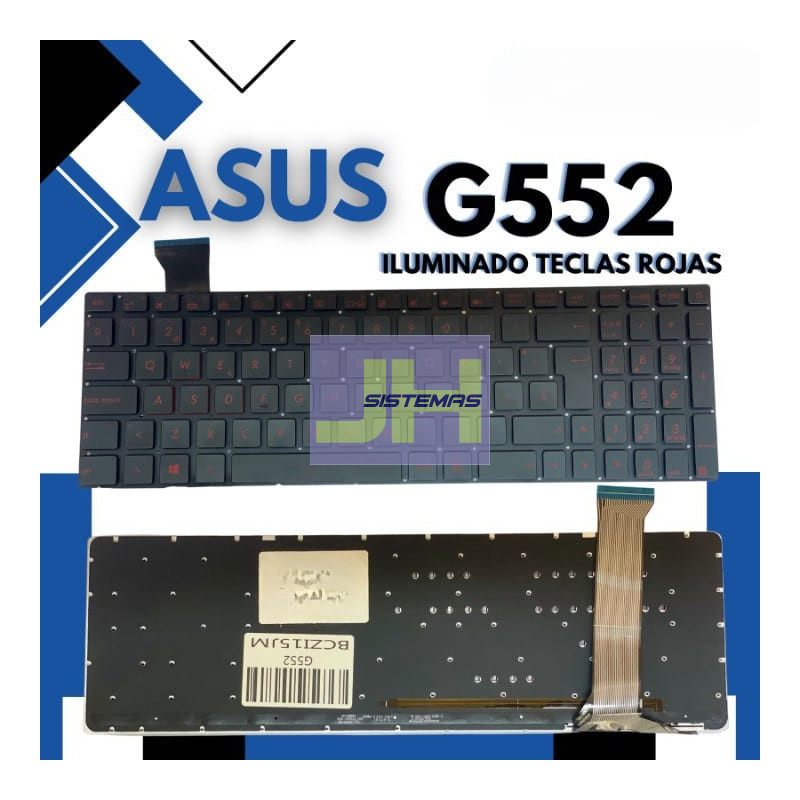 Teclado Laptop Asus G552 G552V G552VW G552VX RETROILUMINADO
