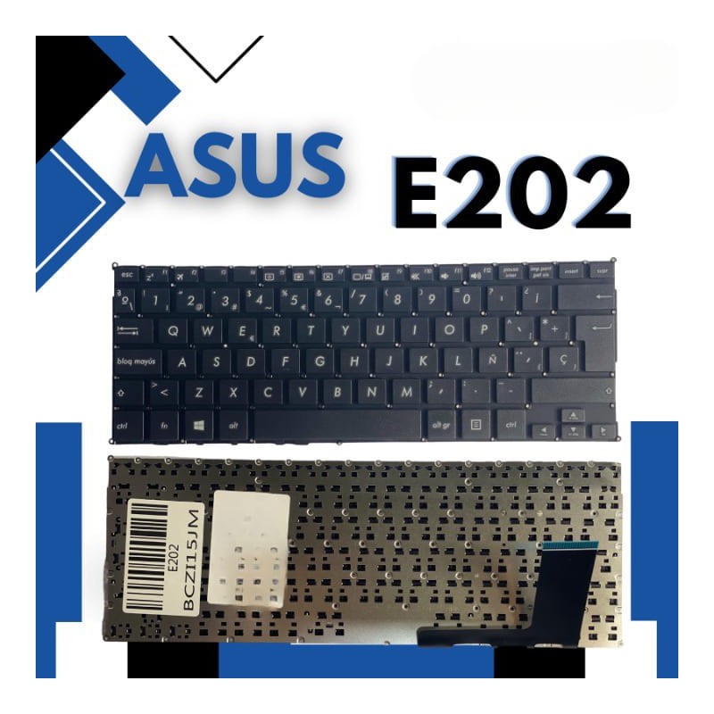 Teclado Laptop Asus E202 / TP201SA /X205 / X205T /X205TA / E202S NEGRO