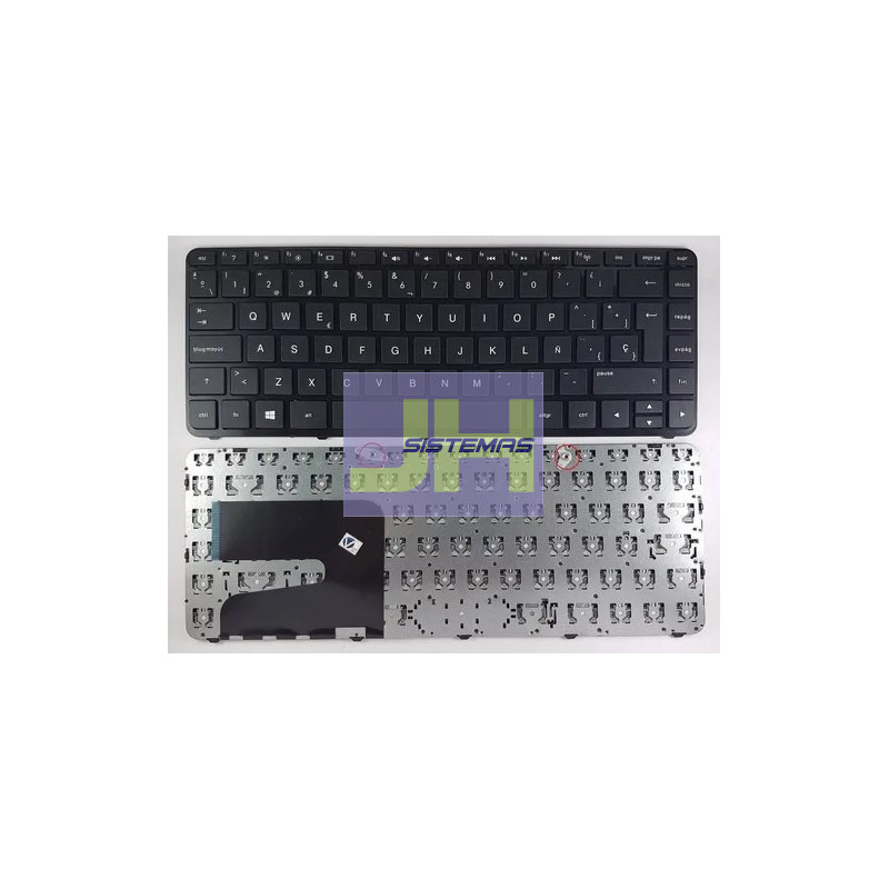 Teclado laptop Hp 14-N SIN FRAME NEGRO