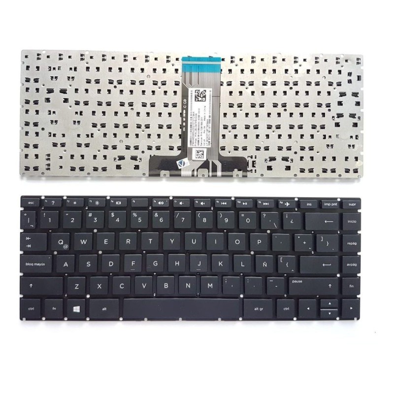 Teclado Laptop HP 14N CON FRAME ENTER BOTITA GRANDE