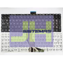 Teclado laptop Hp 15-P/ 15-K / 17-F BLANCO