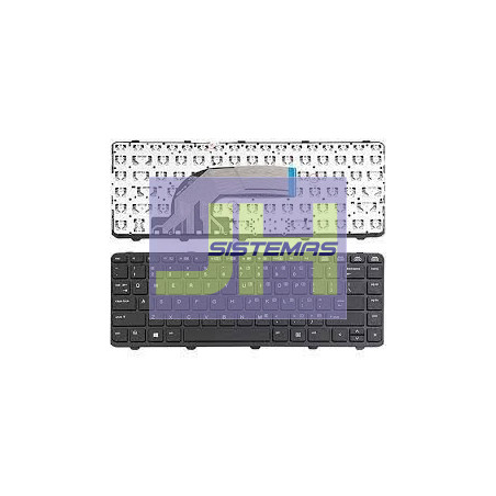 Teclado laptop Hp 440 G1 / 640 G1 SIN STICK POINT SIN FRAME