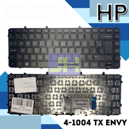 Teclado para laptop Hp 4-1004 TX Envy con marco