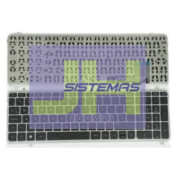 Teclado laptop Hp M6 ENVY MARCO PLATEADO